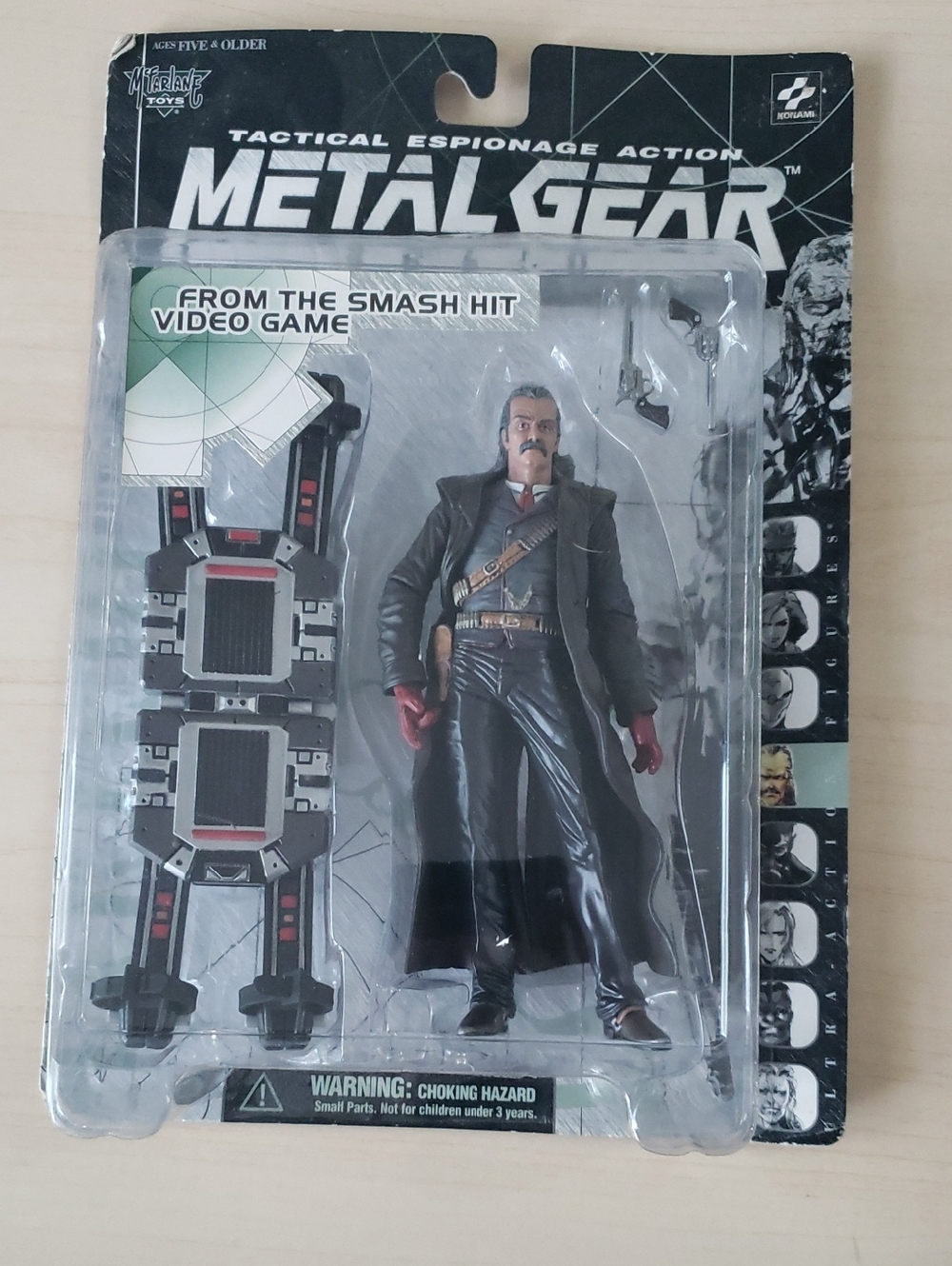 Metal Gear Tactical Espionage Action Figure - Black Trench Coat